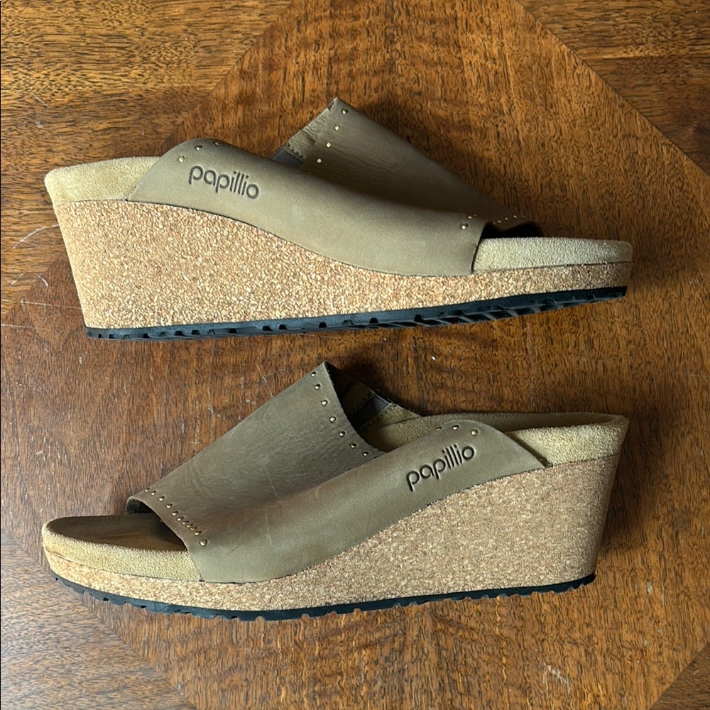 Papillio Women's Namica Tan Wedge Sandal Size 38